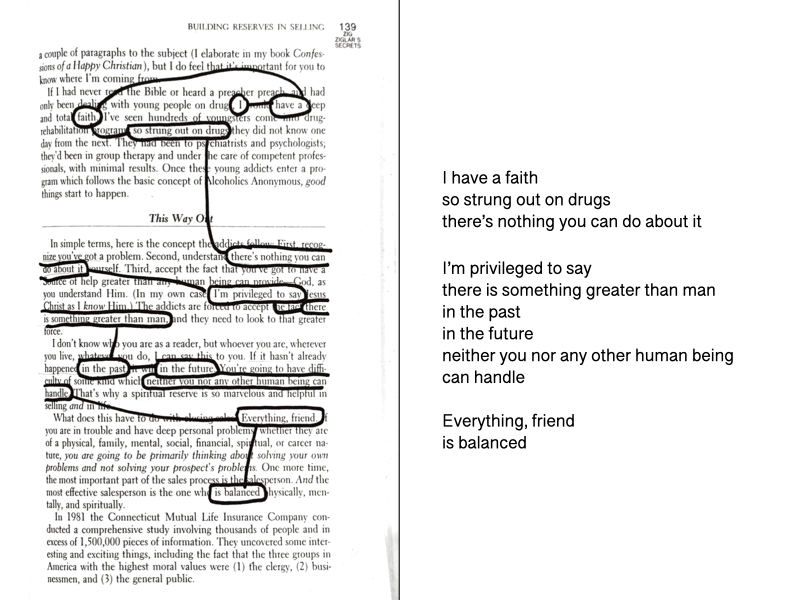 Blackout Poetry: I have a faith