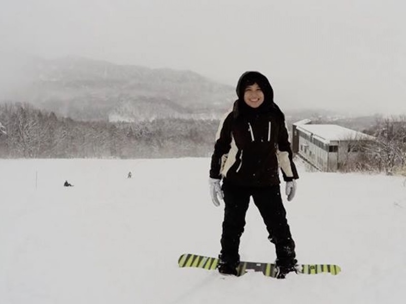 Snowboarding in Japan