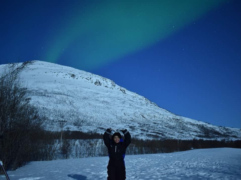 Gawking at the northern lights in Norway